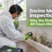 Mold inspection technician examining mold and moisture damage in an Encino home.
