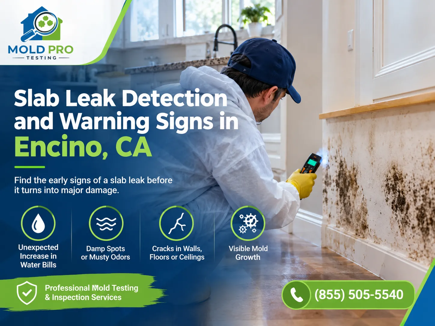 Slab Leak Detection and Warning Signs in Encino, CA
